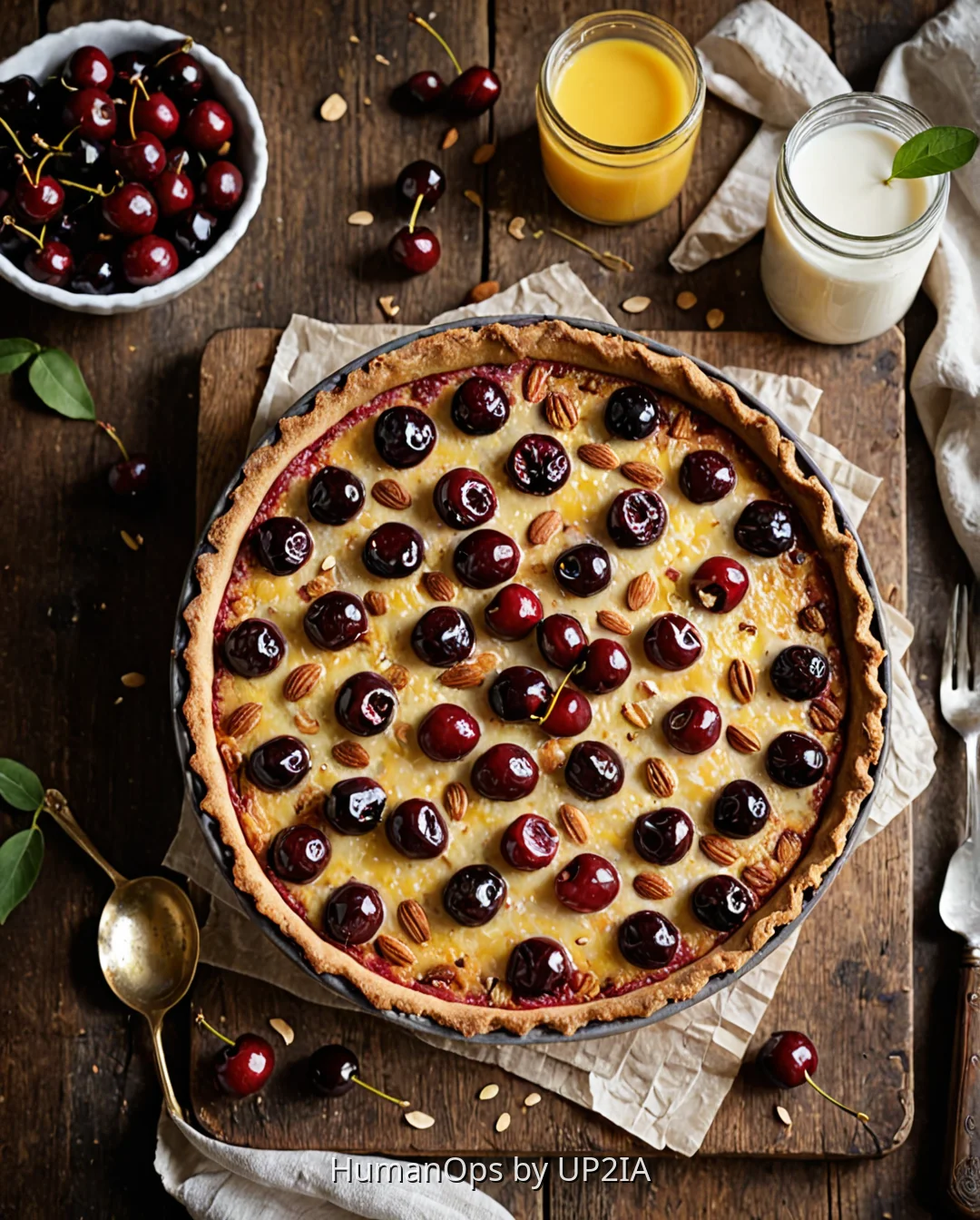 Clafoutis Énergétique aux Cerises et Amandes
