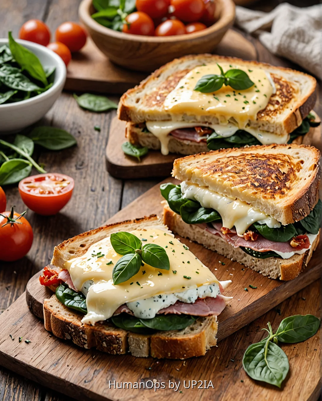 Croque-Monsieur Énergétique aux Épinards